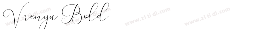 Vremya Bold字体转换